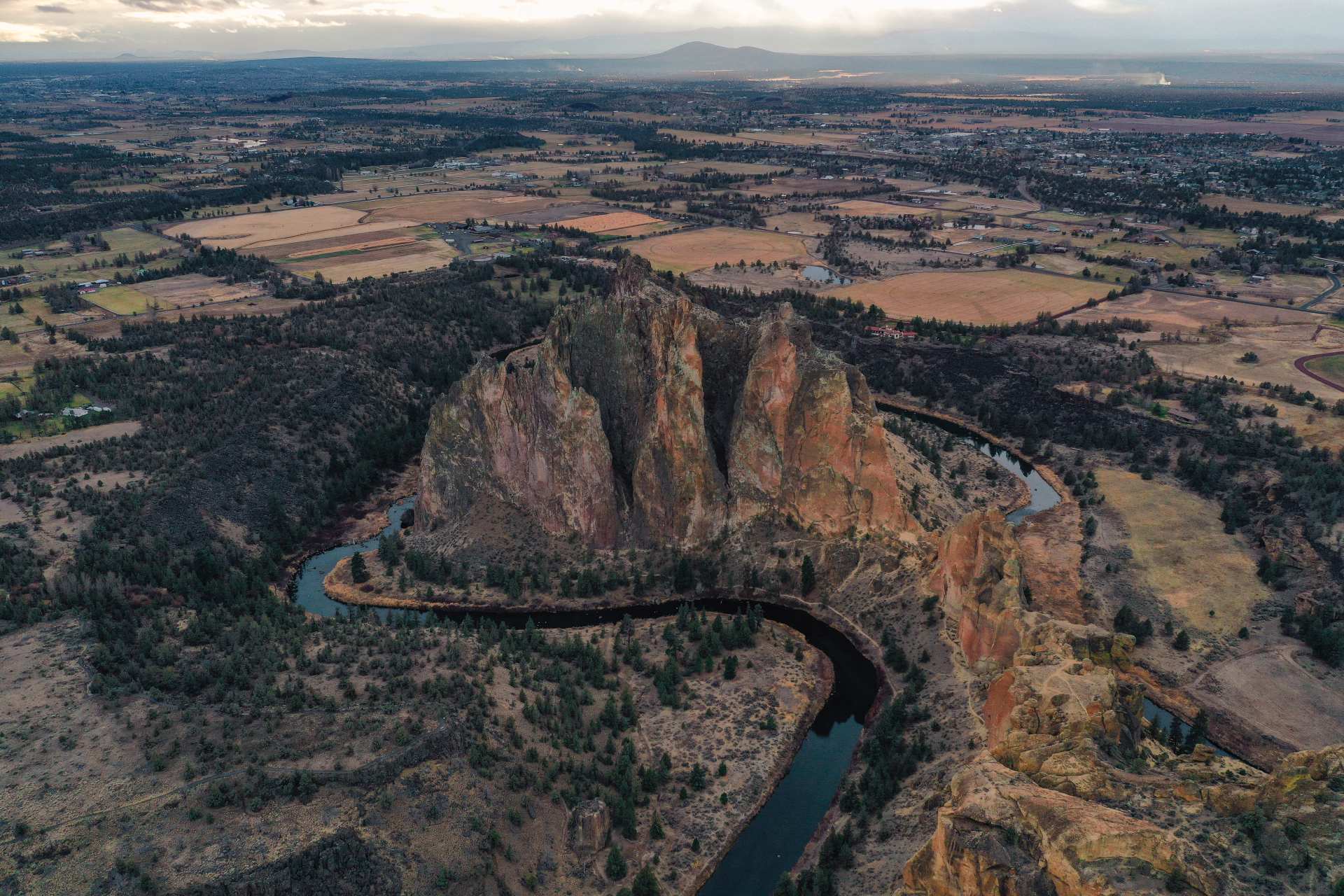 Smith Rock State Park Oregon Aerial shot